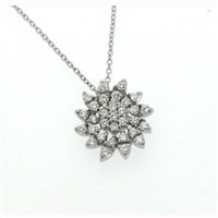 Collana Damiani Donna Fiore di loto in Oro bianco Diamante 0.66 Ct 20034331 - 20034331